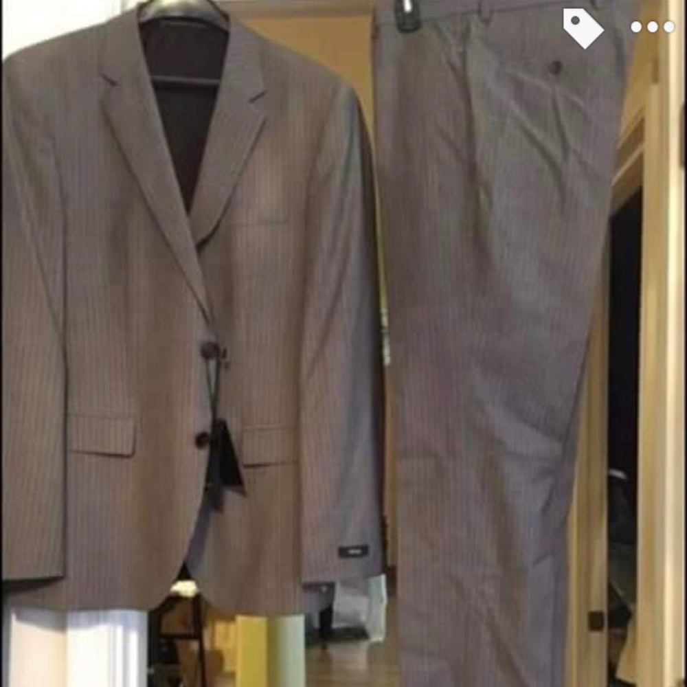 Authentic Hugo Boss virgin wool suit as is